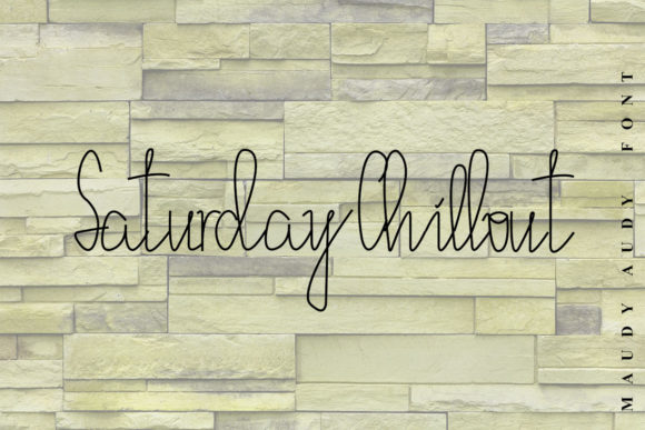 Maudy Audy Font font preview - 1