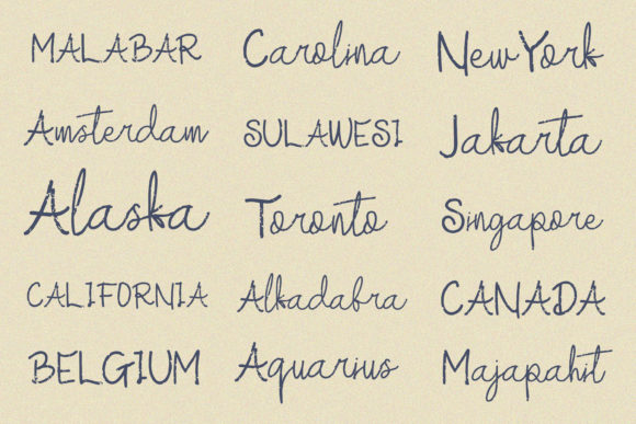 Mefika Font PNG with transparent background - Preview 5