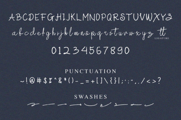 Mefika Font PNG with transparent background - Preview 6