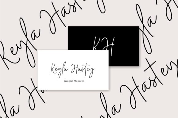 Midnight Siganture Font PNG with transparent background - Preview 5