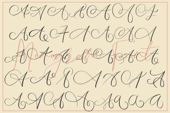 Monogram a | Monofont Caps a Font PNG with transparent background - Preview 3