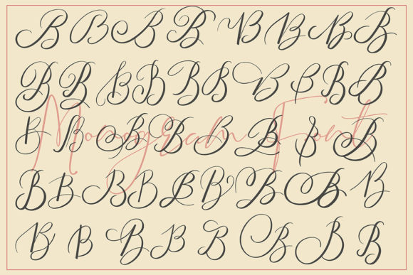 Monogram B | Monofont Caps B Font PNG with transparent background - Preview 3
