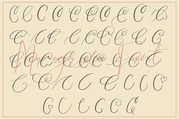 Monogram C | Monofont Caps C Font PNG with transparent background - Preview 3