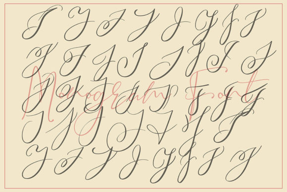 Monogram J | Monofont Caps J Font PNG with transparent background - Preview 3