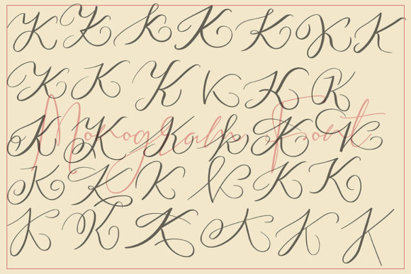 Monogram K | Monofont Caps K Font PNG with transparent background - Preview 3