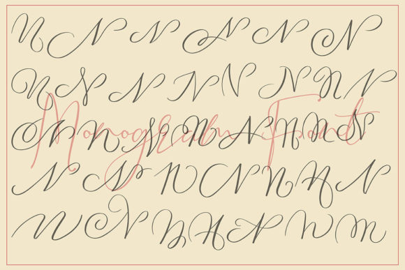 Monogram N | Monofont Caps N Font PNG with transparent background - Preview 3