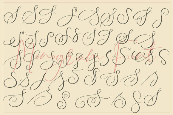 Monogram S | Monofont Caps S Font PNG with transparent background - Preview 3