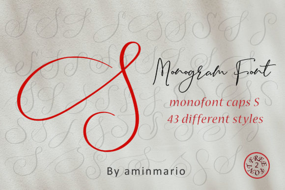 Monogram S Monofont Caps S Font by aminmario preview