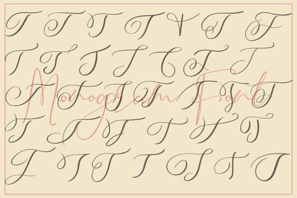 Monogram T | Monofont Caps T Font PNG with transparent background - Preview 3