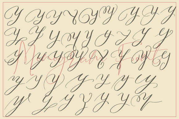 Monogram Y | Monofont Caps Y Font PNG with transparent background - Preview 3