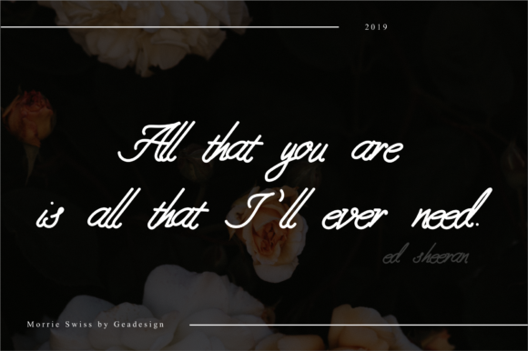 Morrie Swiss Font PNG with transparent background - Preview 2