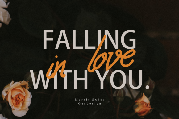 Morrie Swiss Font PNG with transparent background - Preview 4