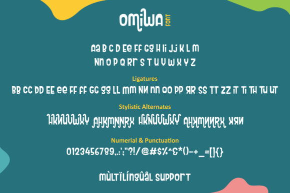 Omiwa Font PNG with transparent background - Preview 1