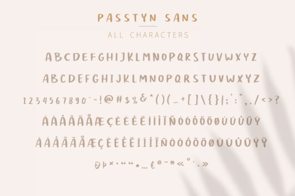 Passtyn Duo Font PNG with transparent background - Preview 1