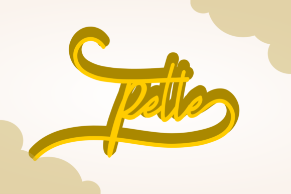 Pellittora Font PNG with transparent background - Preview 3