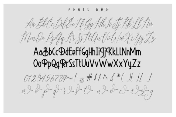 Platinum Evelyn Duo Font font preview - 5