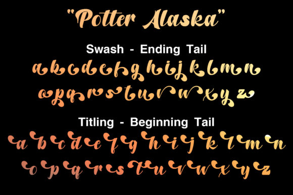 Potter Alaska Font PNG with transparent background - Preview 5