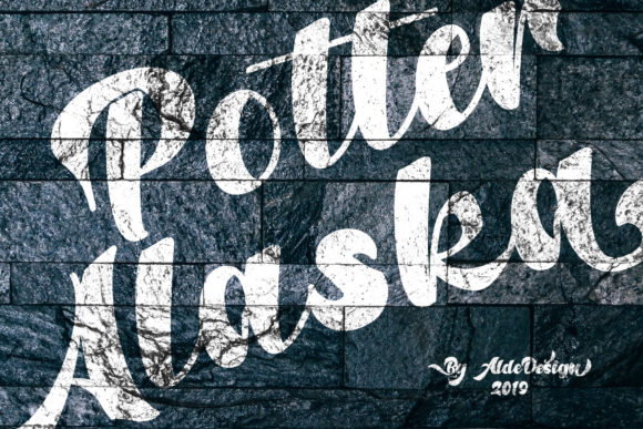 Potter Alaska Font PNG with transparent background - Preview 6