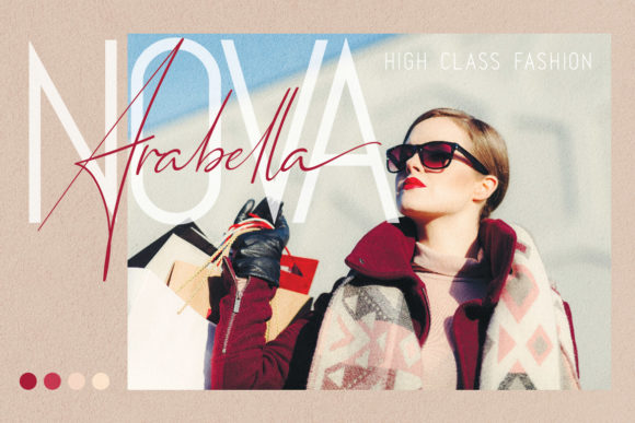 Qiara Duo Font PNG with transparent background - Preview 1