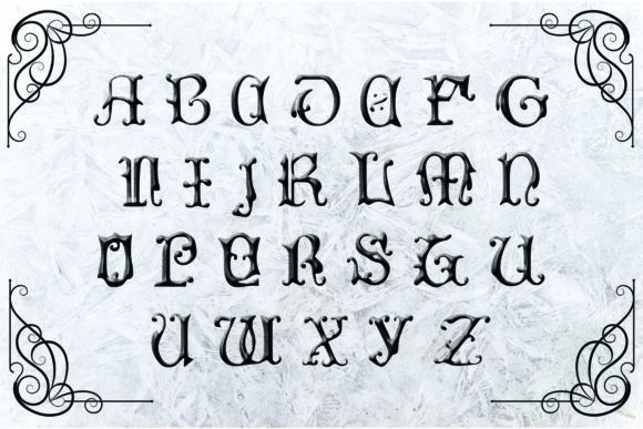 Reznor Font PNG with transparent background - Preview 2