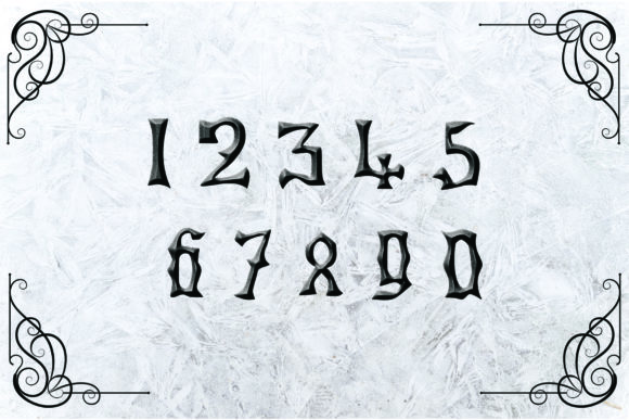 Reznor Font PNG with transparent background - Preview 3