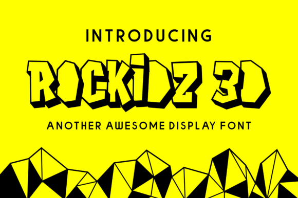 Rockidz 3D Display Font By Cikareotype