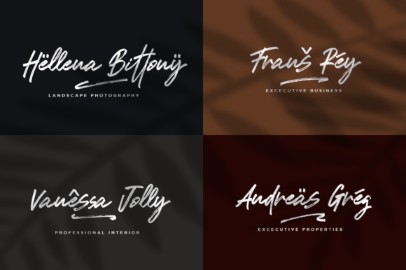 Romeo Fans Font PNG with transparent background - Preview 2