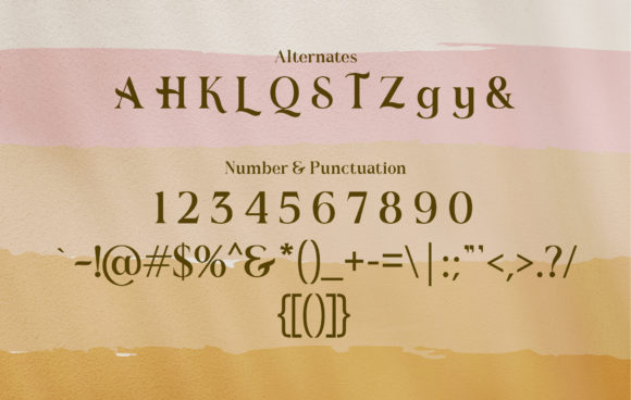Romerio Font PNG with transparent background - Preview 4