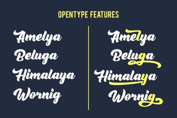 Rushing Nightshade Font PNG with transparent background - Preview 2