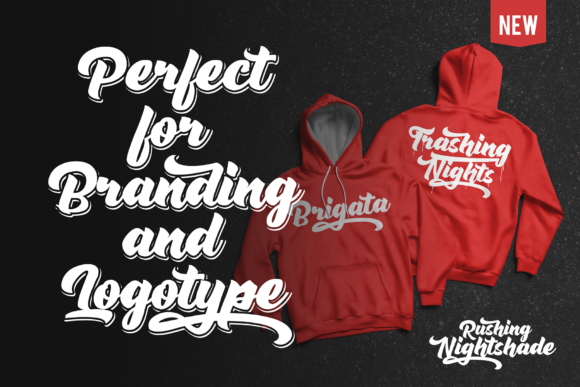 Rushing Nightshade Font PNG with transparent background - Preview 3