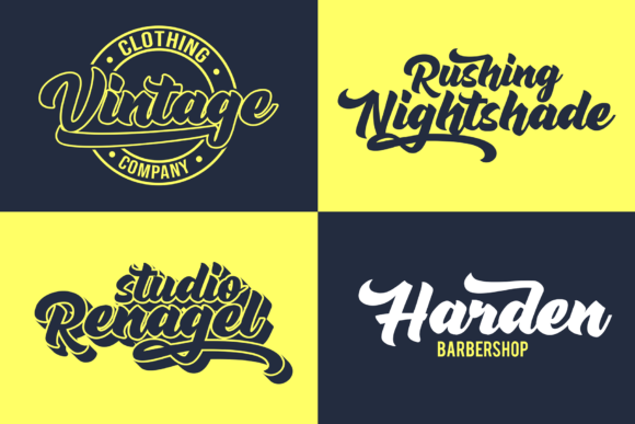 Rushing Nightshade Font PNG with transparent background - Preview 4