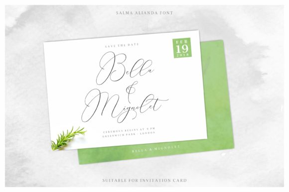 Salma Alianda Font PNG with transparent background - Preview 4