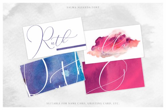 Salma Alianda Font PNG with transparent background - Preview 5