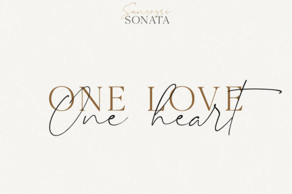 Sanrossi Sonata Duo Font PNG with transparent background - Preview 4