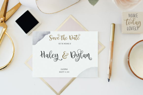 Santa Monica Duo Font PNG with transparent background - Preview 1