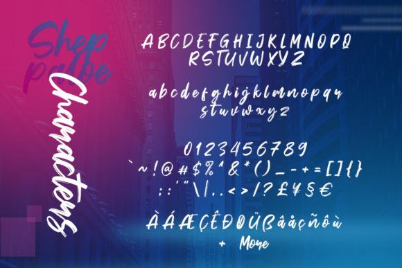 Sheppaloe Font PNG with transparent background - Preview 5