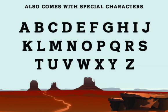 Sheriff Font PNG with transparent background - Preview 1