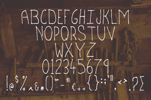 Skinny Sharpie Font PNG with transparent background - Preview 1