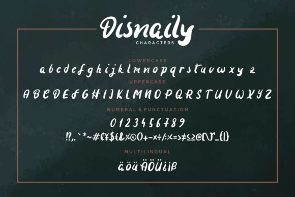 Disnaily Font - Preview 6