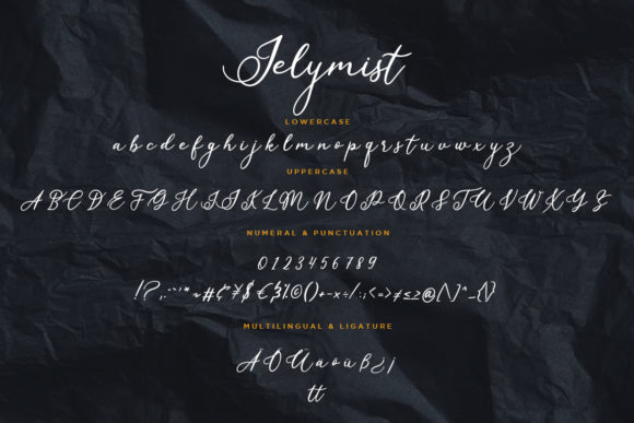 Jelymist Font PNG with transparent background - Preview 6