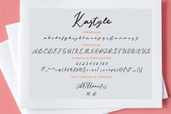 Kastyle Font PNG with transparent background - Preview 6