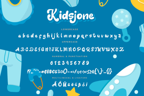 Kidsjone Font PNG with transparent background - Preview 6
