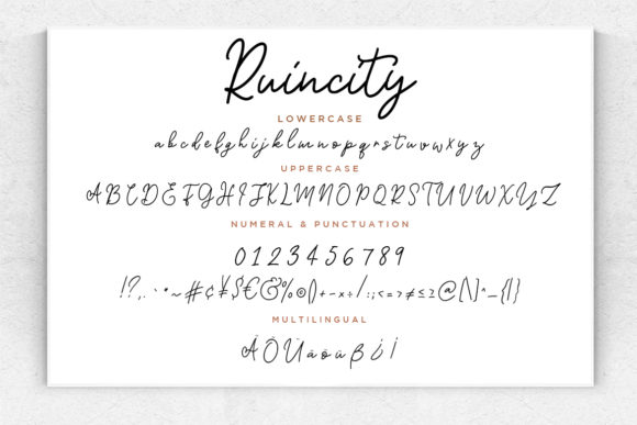 Ruincity Font font preview - 6
