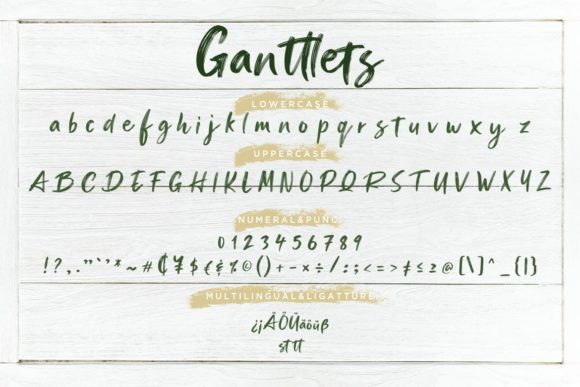 Ganttlets Font - Preview 6
