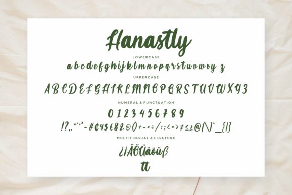 Hanastly Font - Preview 6