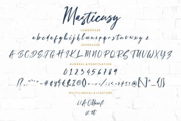 Masticusy Font PNG with transparent background - Preview 6