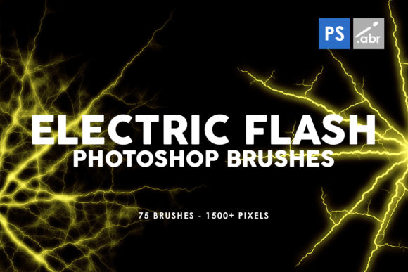 75 Electric Flash Photoshop Brushes Graphic Brushes By ArtistMef