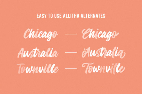 Allitha Script Font - Preview 6