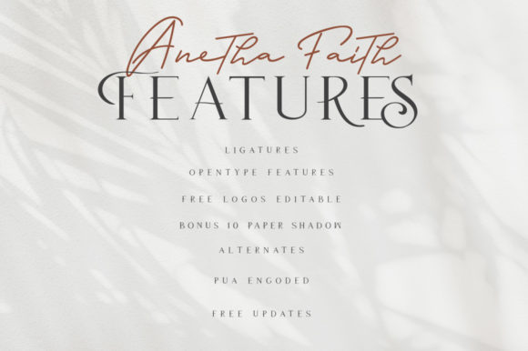 Anetha Faith Duo Font PNG with transparent background - Preview 2