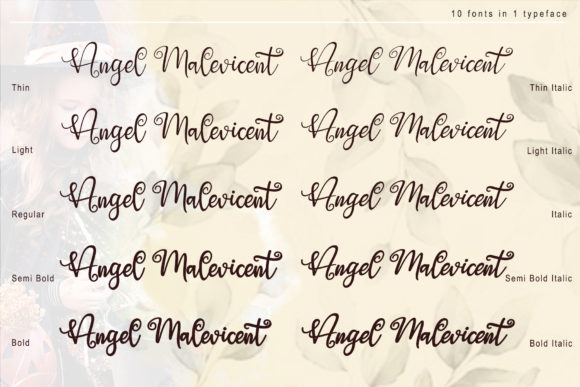Angel Maleficent Font - Preview 2